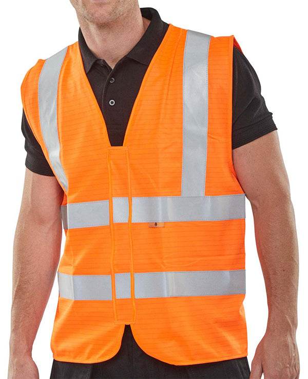 Bseen Fr En Iso20471 Vest Orange Sml
