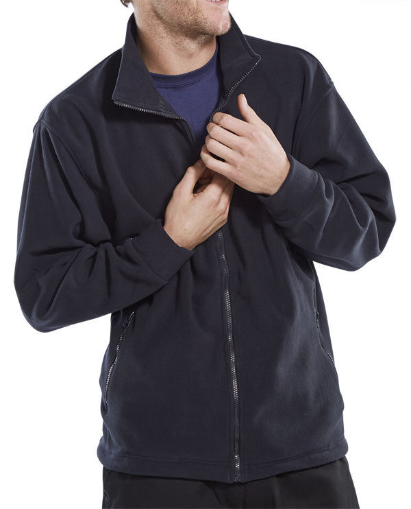 Fleece Jkt Navy Xxxl
