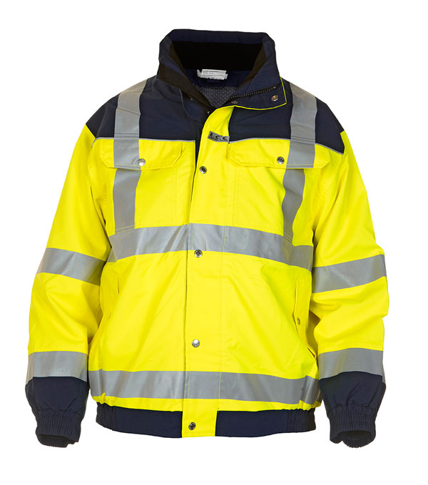 Furth Hivis Sns Pilot Jacket Two Tone Yellow/Navy Small