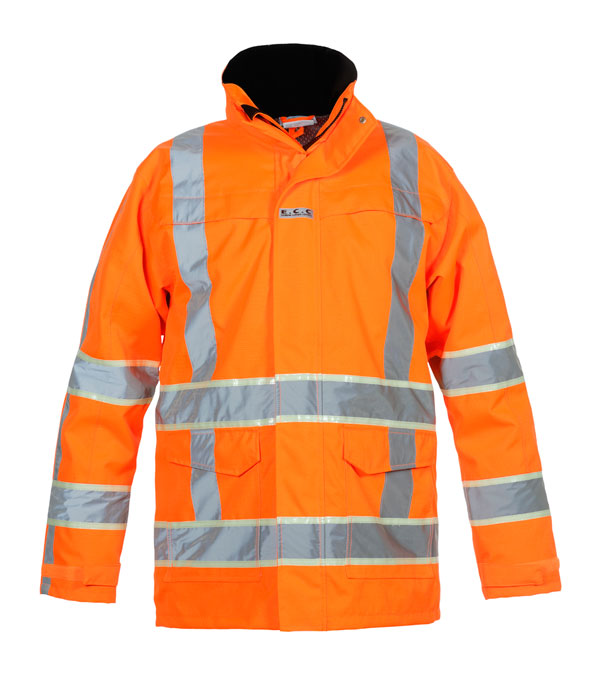 Italie Hi Vis Gid Parka Orange Large