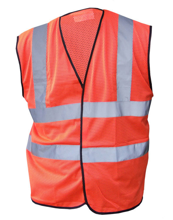 Hivis Mesh Vest Orange Med