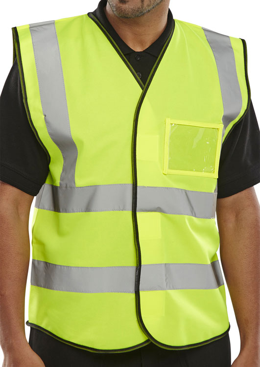 Sat Yellow Id Vest Lge