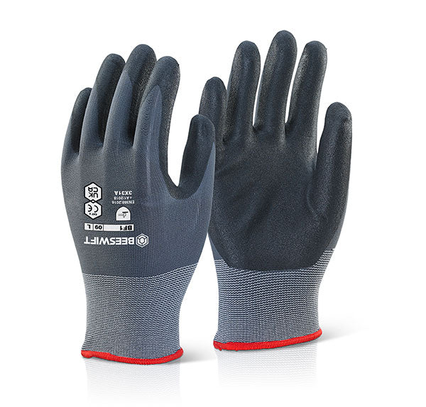 Nitrile Pu Mix Coated Glove L