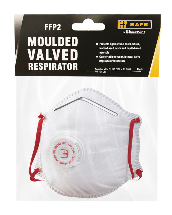 Ffp2V Moulded Valved Respirator Pack 5