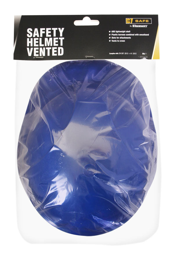 Vented Safety Helmet Blue