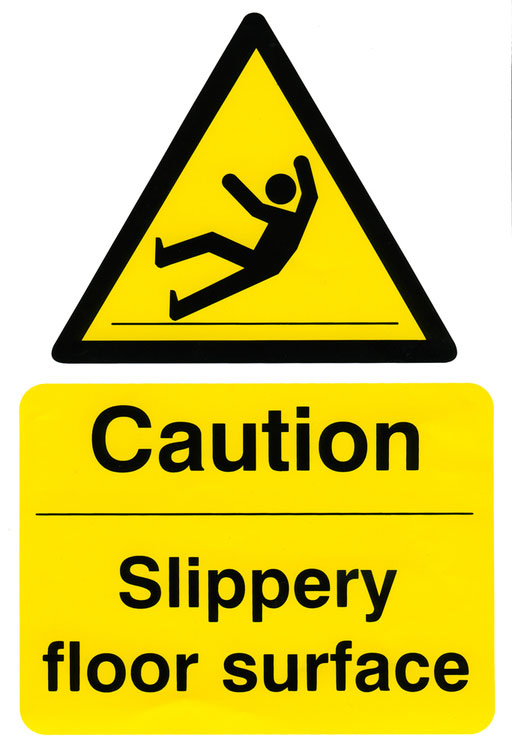 Caution Slippery Floor Surface 200Mm X 300Mm (Pack 5)