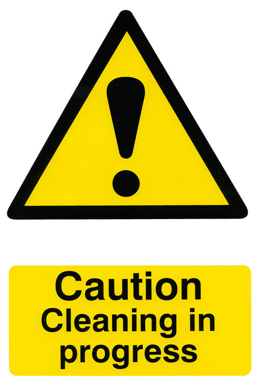 Caution Cleaning In Progress 200Mm X 300Mm