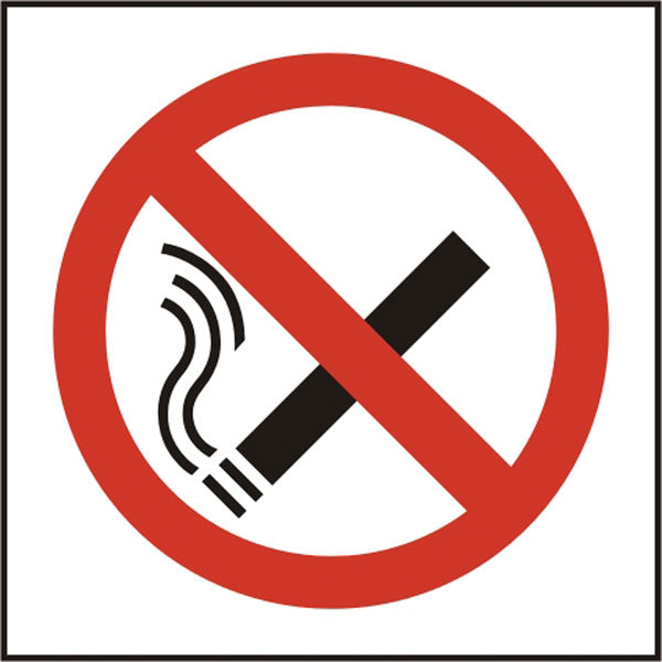 No Smoking Symbol Sav (Pk5) 100Mm X 100Mm