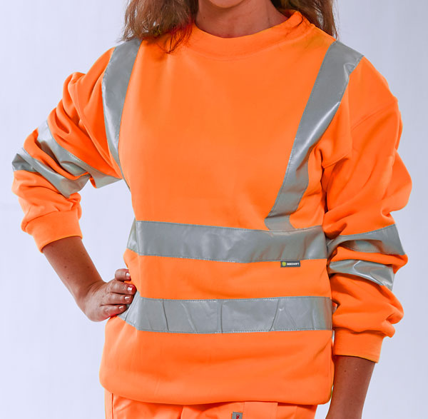 Sweatshirt Orange Hi Viz L