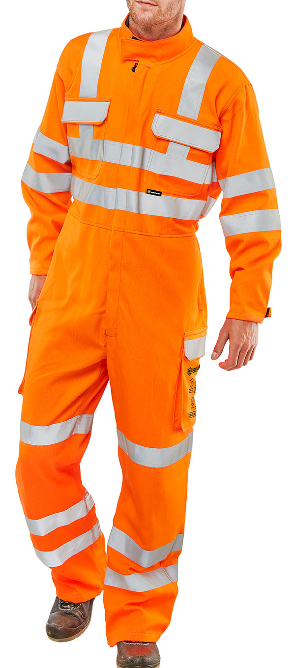 Orange Arc Compliant Ris Coverall 36