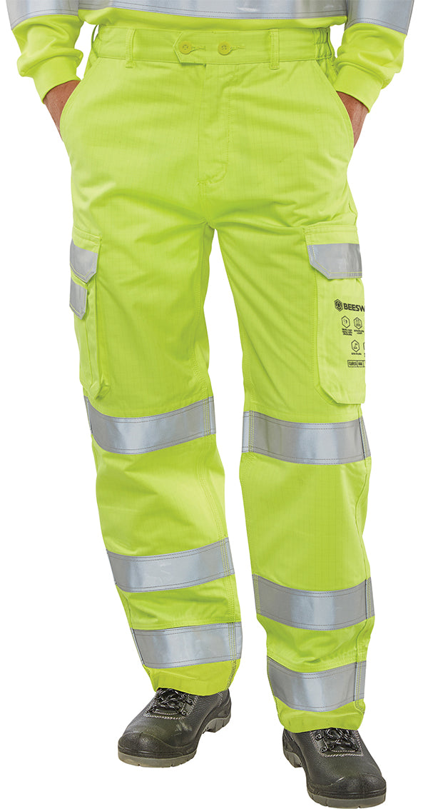 Hivis Yellow Trousers 30