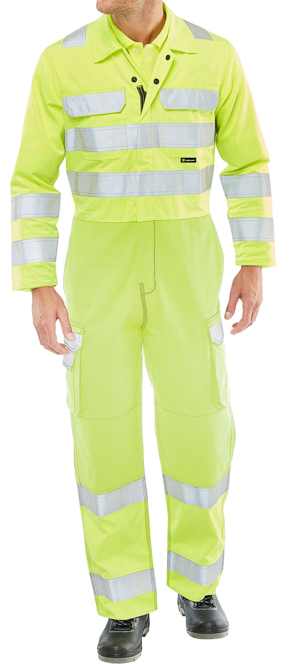 Hivis Yellow Coverall 38