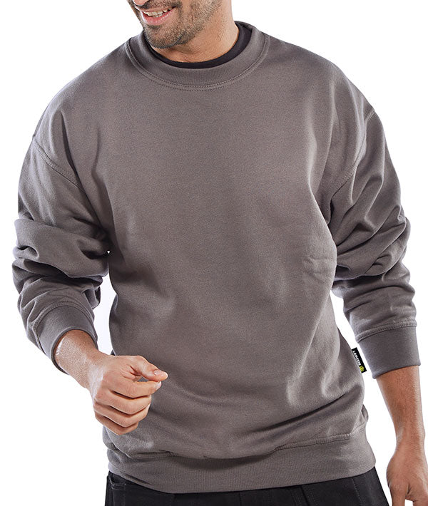 Click Pc Sweatshirt Grey 4Xl