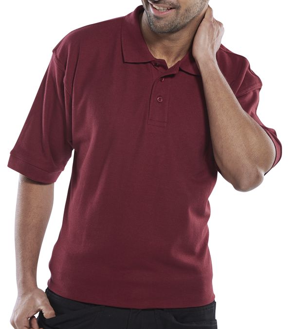 Click Pk Shirt Burgundy M