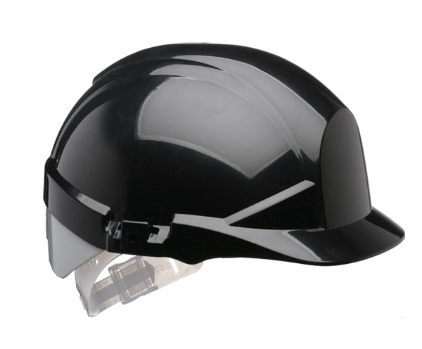 Reflex Black Slip Ratchet Helmet With Silver Flash