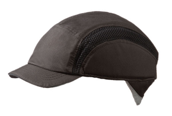 Airpro Baseball Bump Cap Reduced Peak Black