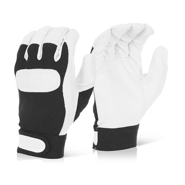 Drivers Glove Velcro Cuff Med