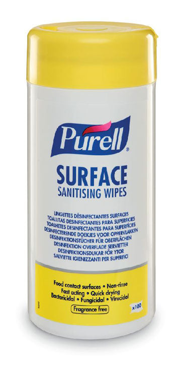 Purell Surface Sanitising Wipes (Tub) Case/12