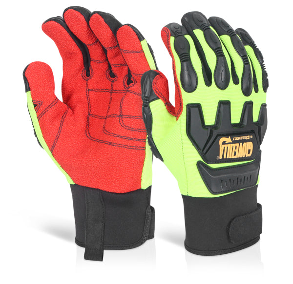 Glovezilla Mechanical Impact Glove L Green Xl