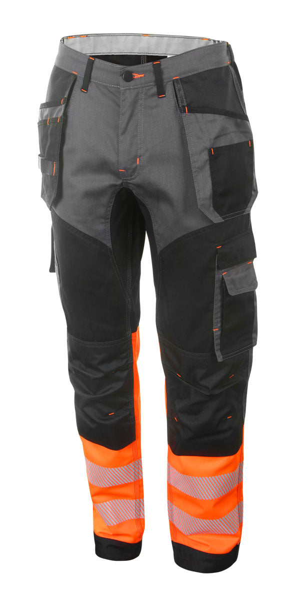 Hivis Two Tone Trousers Or/Blk 28 Ttt