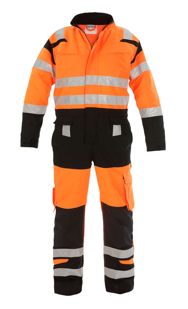 Hove Hivis Two Tone Coverall Orange/Black 34