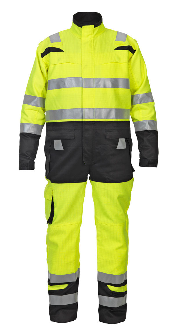 Hove Hivis Two Tone Coverall Yellow/Black 36