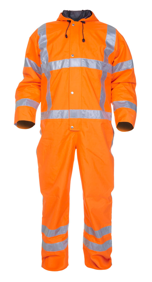 Ureterp Sns Hi Vis Waterproof Coverall Orange Sml