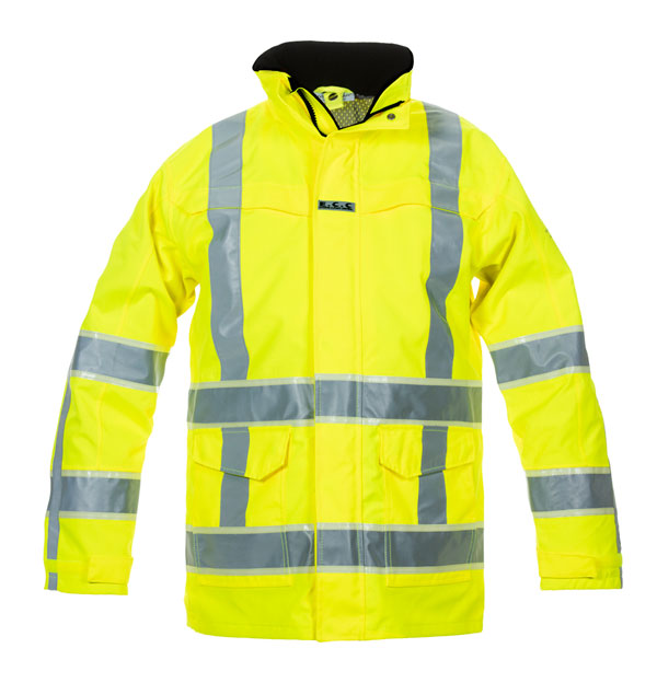 Italie Hi Vis Gid Parka Yellow Large