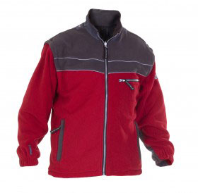 Kiel Fleece Red/Grey Lge