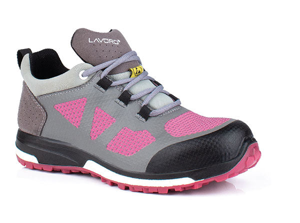 Leia Ladies Esd Shoe Grey/Pink Size 02 (35)