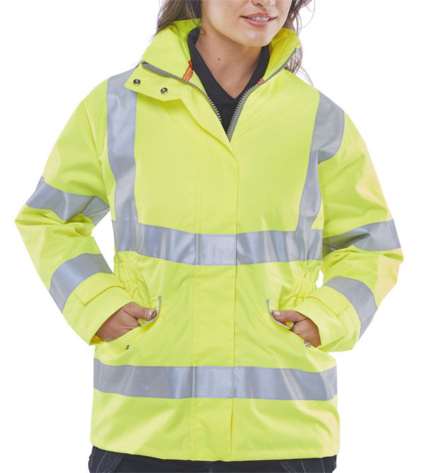 Ladies Exec Hi Vis Jkt Sy L Size 14