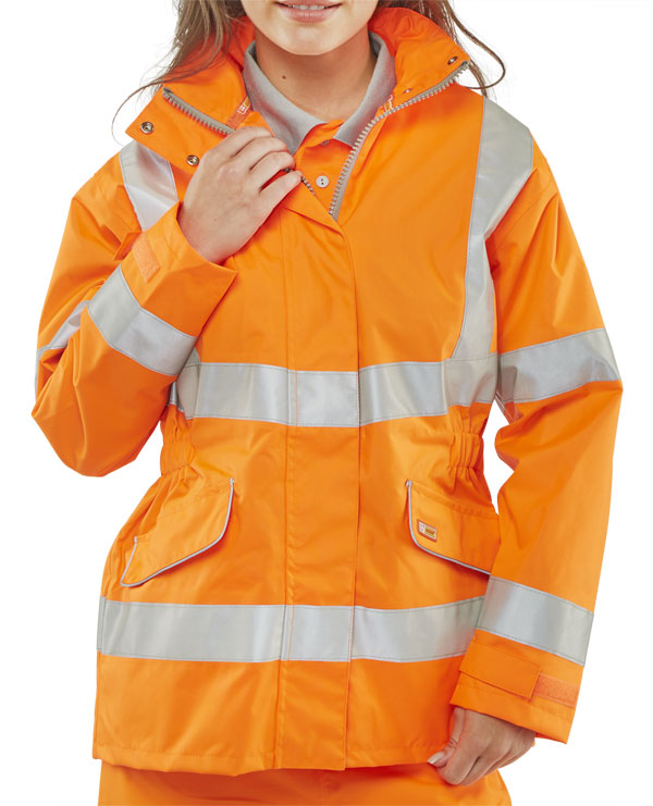 Ladies Exec Hi Vis Jkt Or Xs Size 8