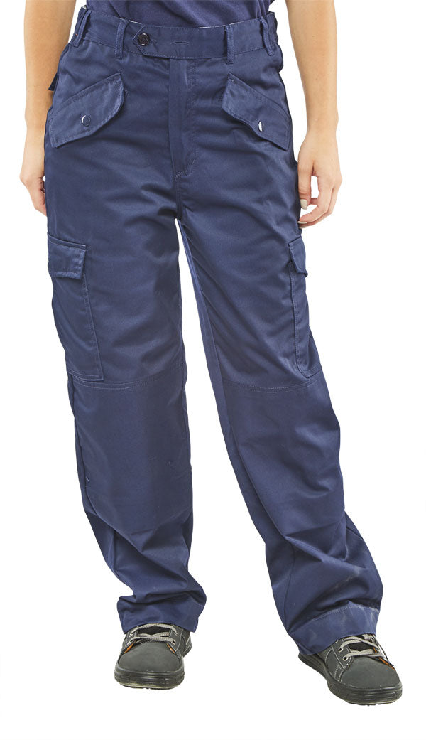 Ladies P/C Trousers Navy 24