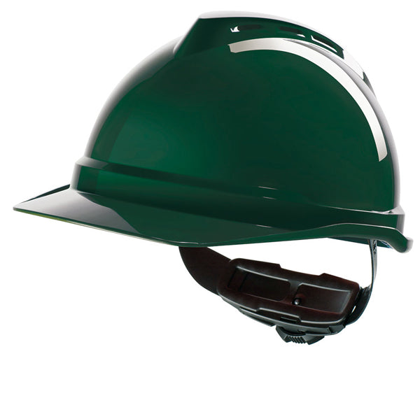 V-Gard 500 Vented Safety Helmet Green