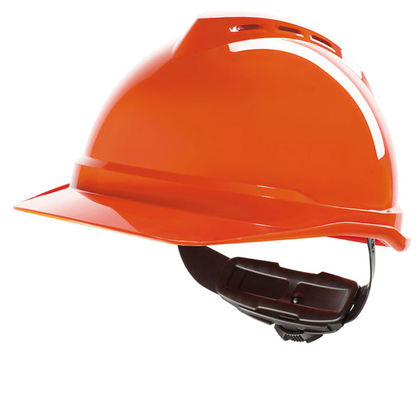 V-Gard 500 Vented Safety Helmet Hi Vis Orange