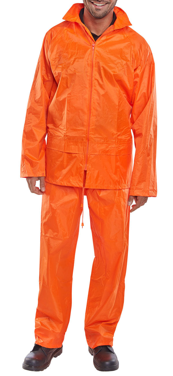 Nylon B-Dri Suit Orange 4Xl