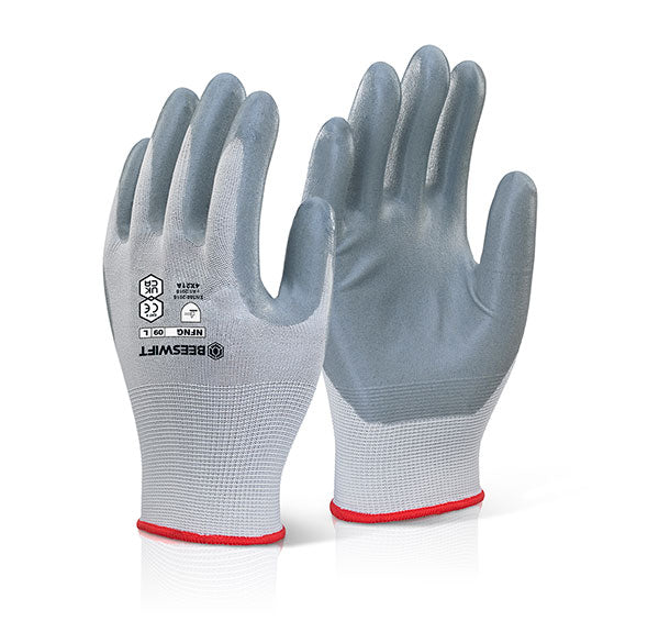 Nitrile Foam Nylon Glove 08 M