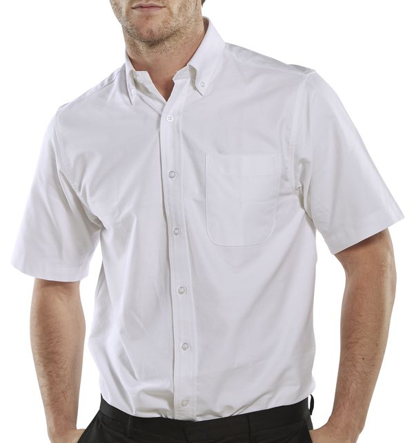 Oxford Shirt S/S White 19