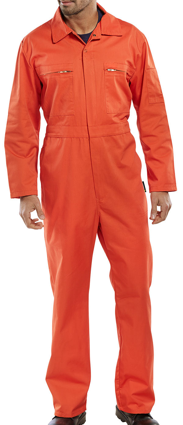 Super Click Pc Boilersuit Orange 52