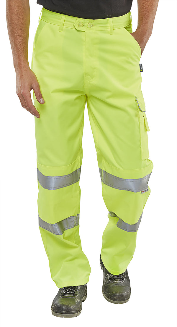 P/Cotton Trousers En Iso 20471 S/Y 28