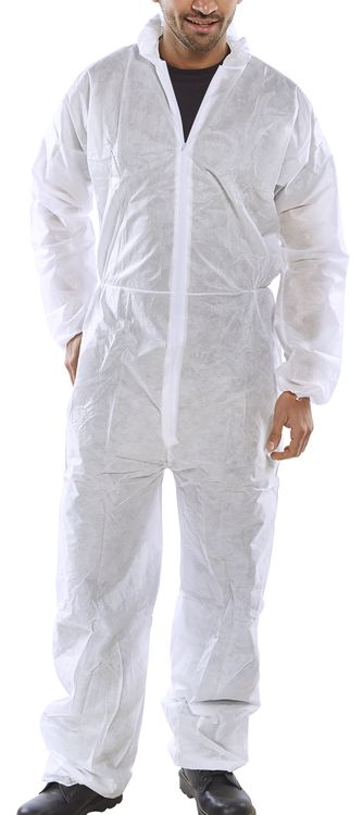 Polyprop Boilersuit White Size Large