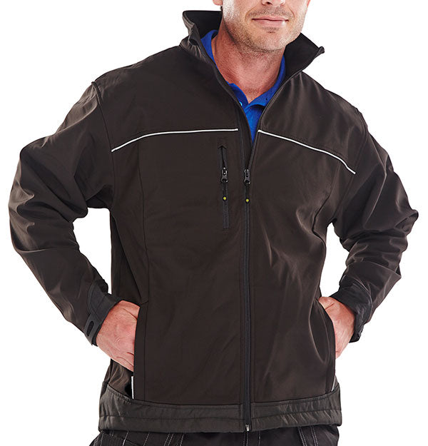 Soft Shell Jacket Black Lge