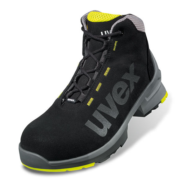 Uvex 1 Safety Boot Black/ Yellow Size 5