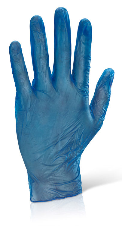 Vinyl Disp Gloves Blue Small