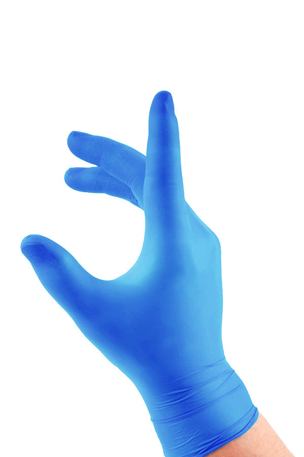 Vinyl Disp Gloves Pf Blue Med