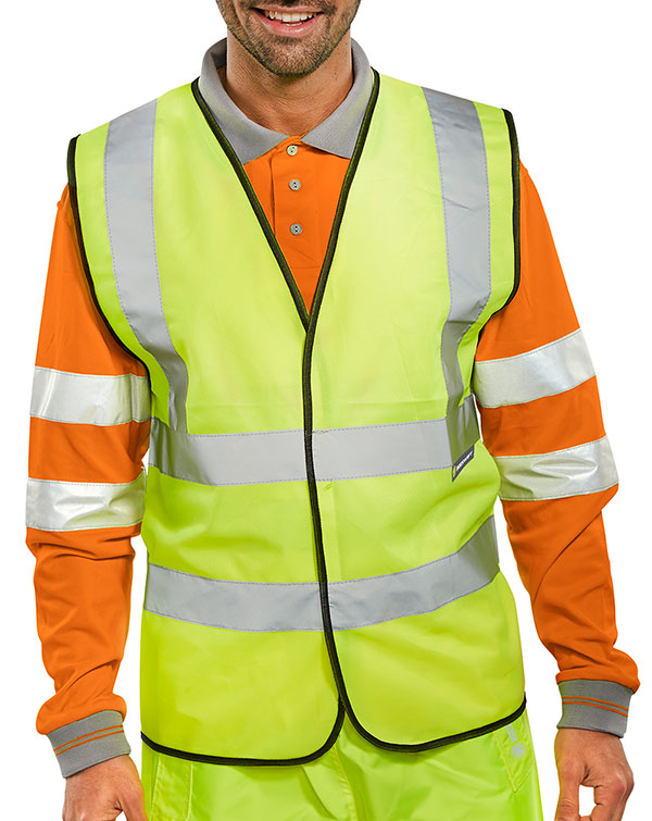 Bseen En Iso 20471 Vest S/Yell 4Xl (Bulk Pack)