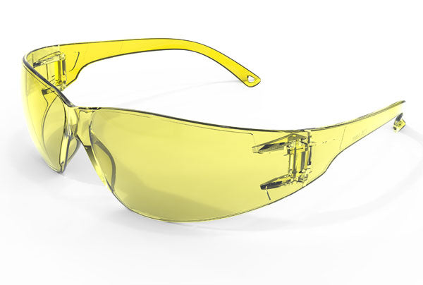 Yellow Wrap Around Spectacle